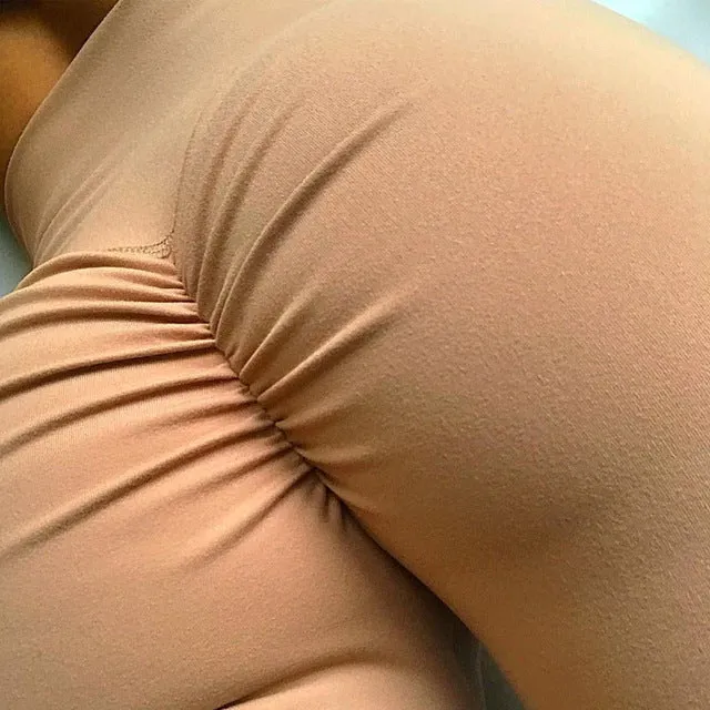 2018 Sexy High wais Push Up Leggings Women Fashion Workout Polyester fitness Leggings Activewear Slim Legging