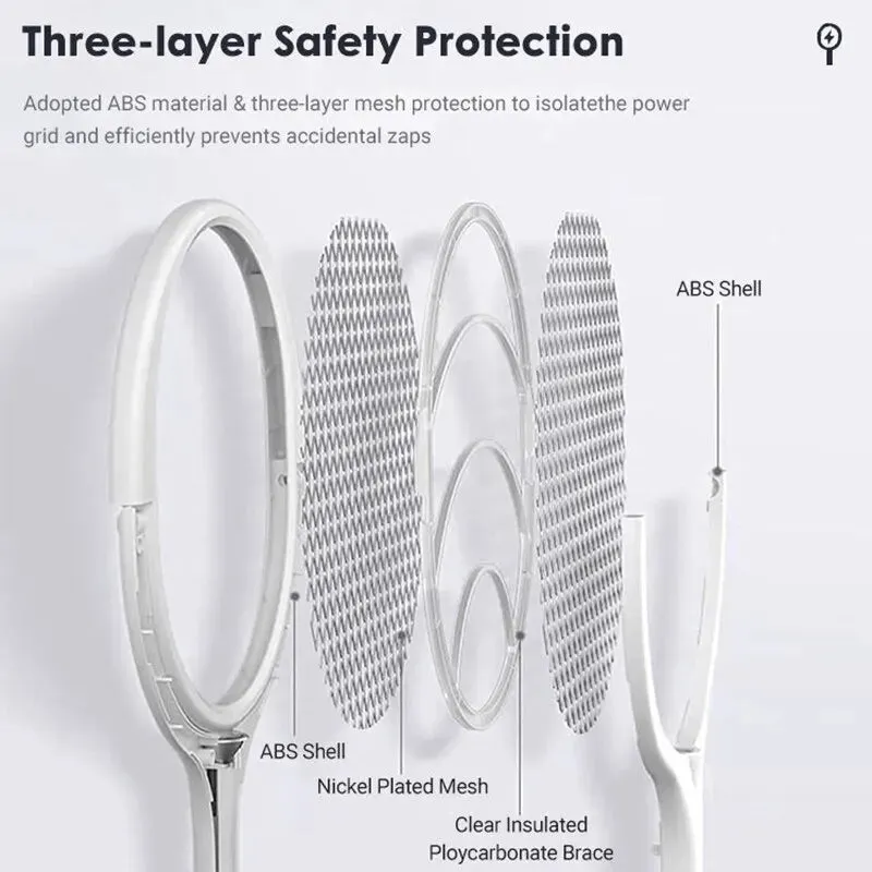 5 in 1 Electric Mosquito Swatter Fast Charging Safe Adjustable