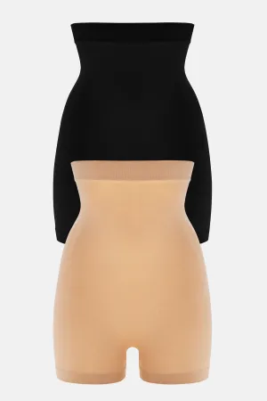 A Little Sass Shapewear Short 2 Pack - Nude/combo