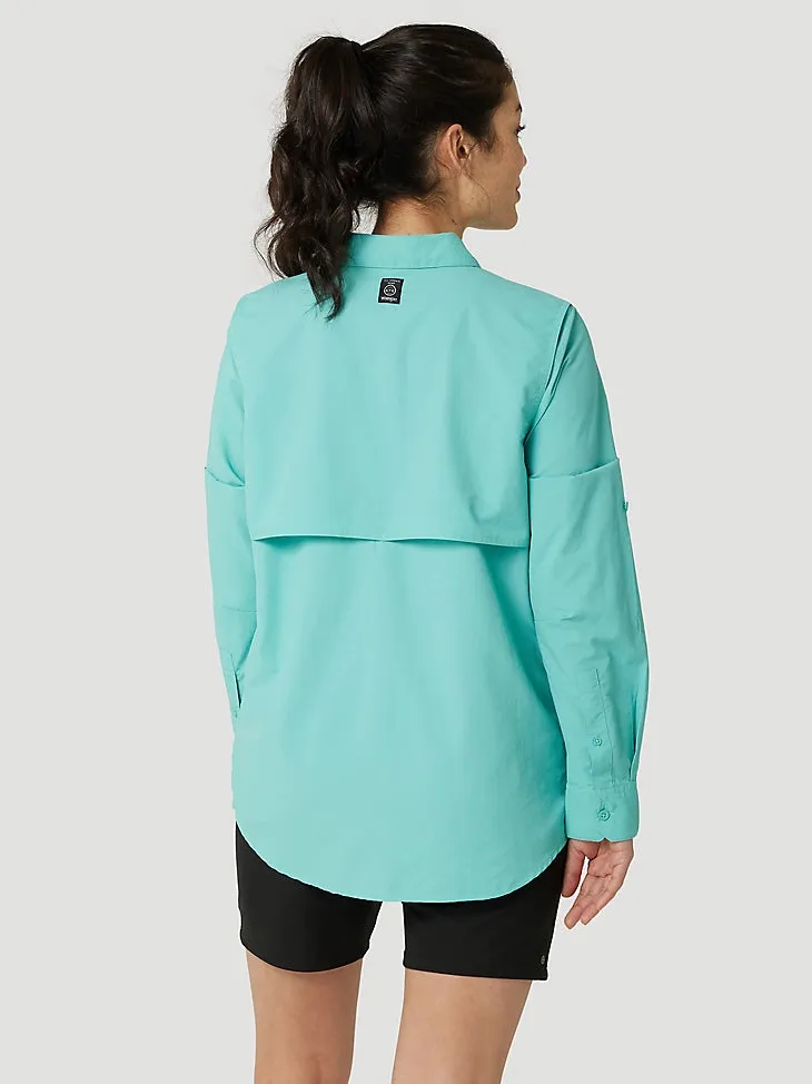 ATG By Wrangler™ Women's Angler Shirt in Turquiose