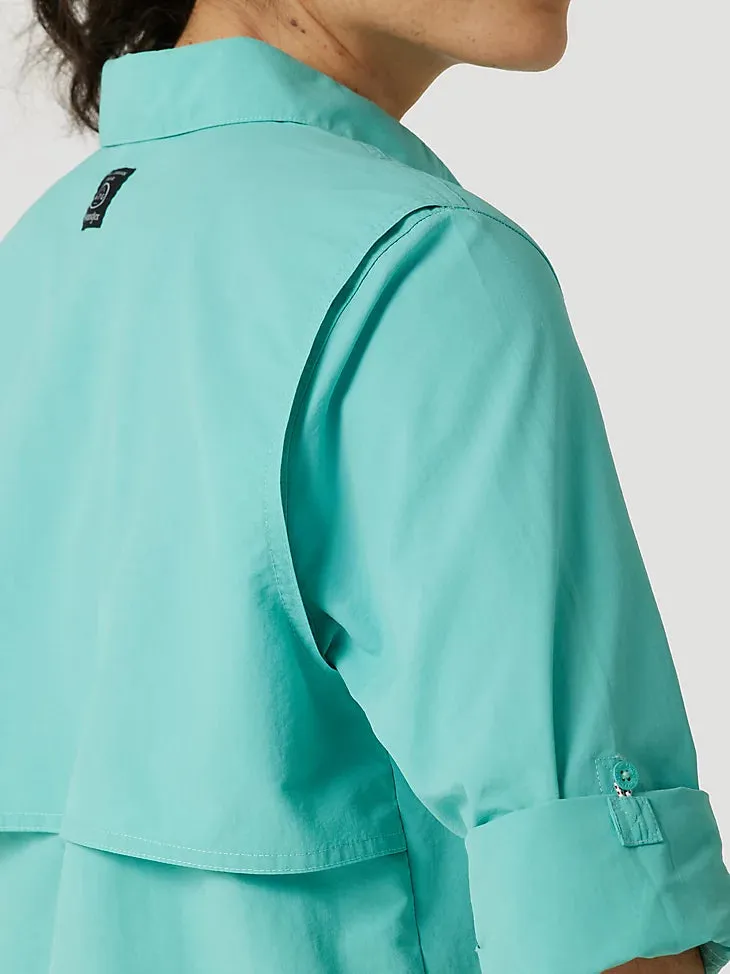 ATG By Wrangler™ Women's Angler Shirt in Turquiose