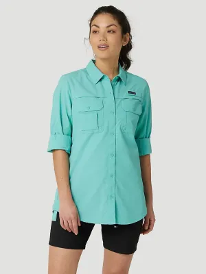 ATG By Wrangler™ Women's Angler Shirt in Turquiose
