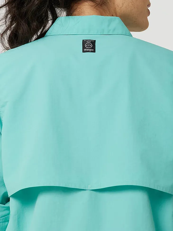 ATG By Wrangler™ Women's Angler Shirt in Turquiose