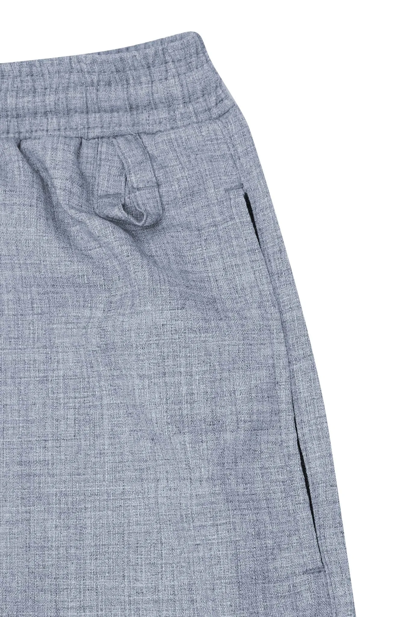 CROPPED LOUNGE PANTS IN PEBBLE BLUE