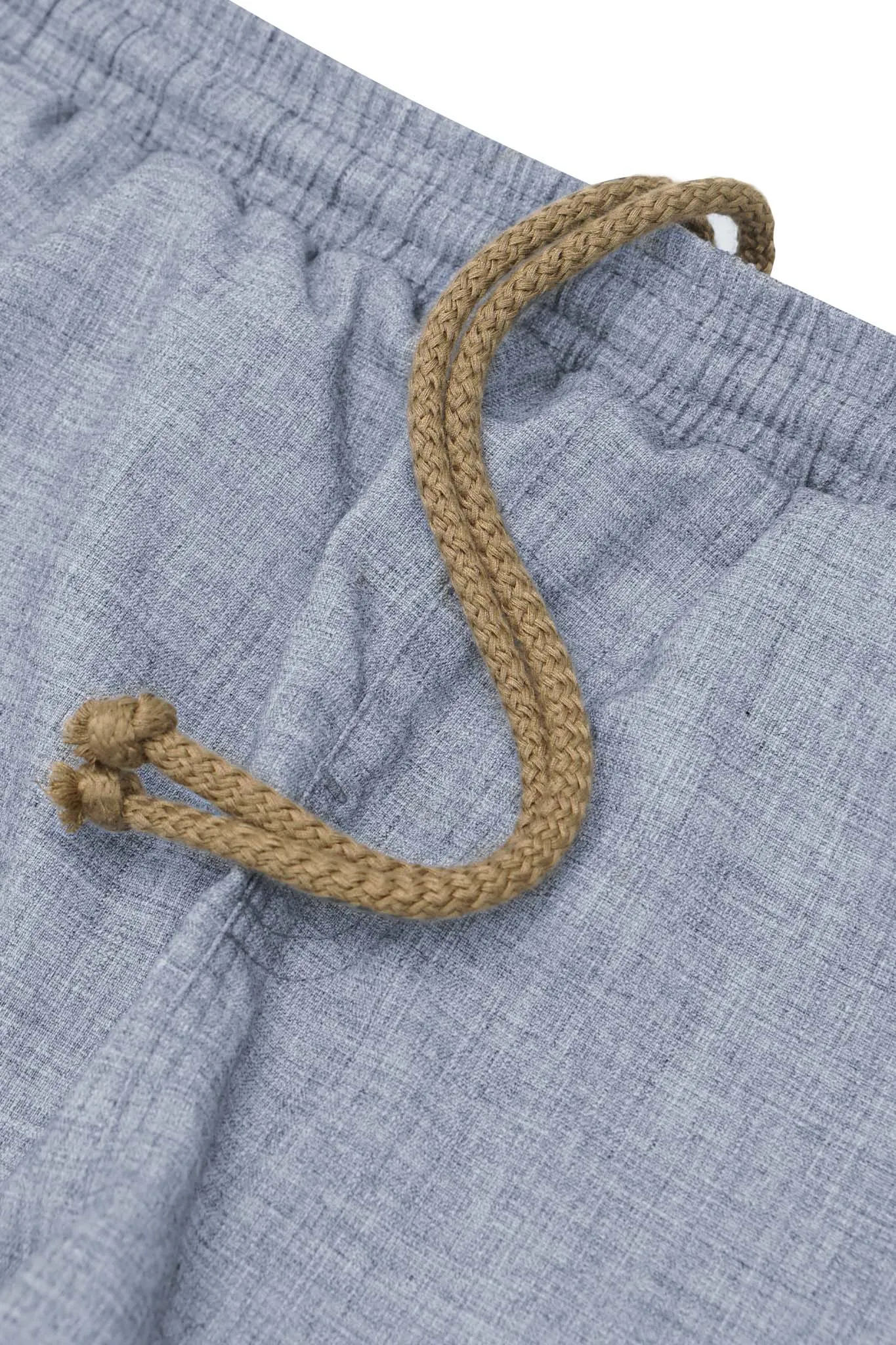CROPPED LOUNGE PANTS IN PEBBLE BLUE