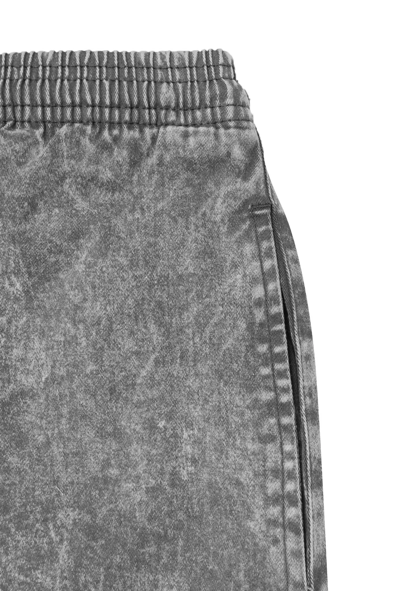 CROPPED WIDE PANTS IN LIGHT SMOKE