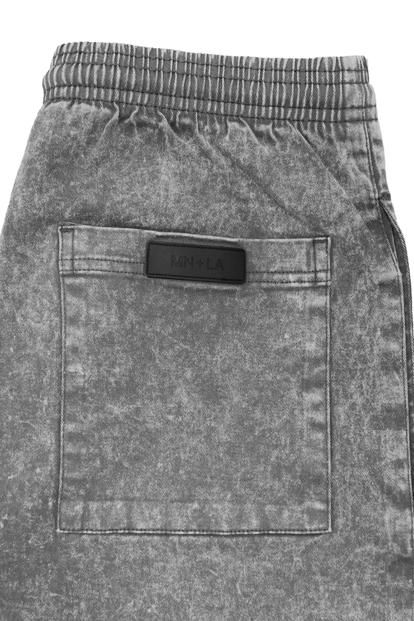 CROPPED WIDE PANTS IN LIGHT SMOKE