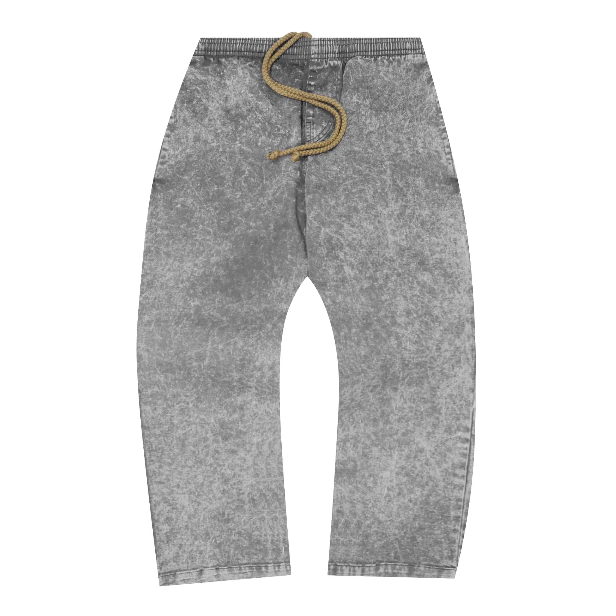 CROPPED WIDE PANTS IN LIGHT SMOKE