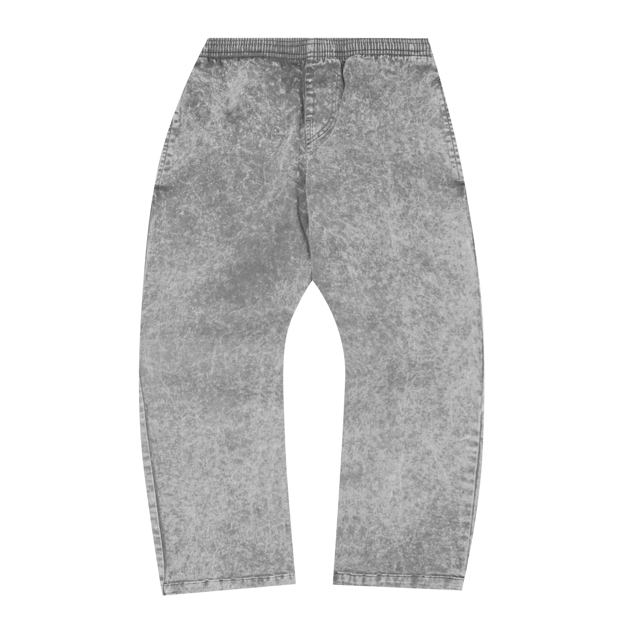 CROPPED WIDE PANTS IN LIGHT SMOKE