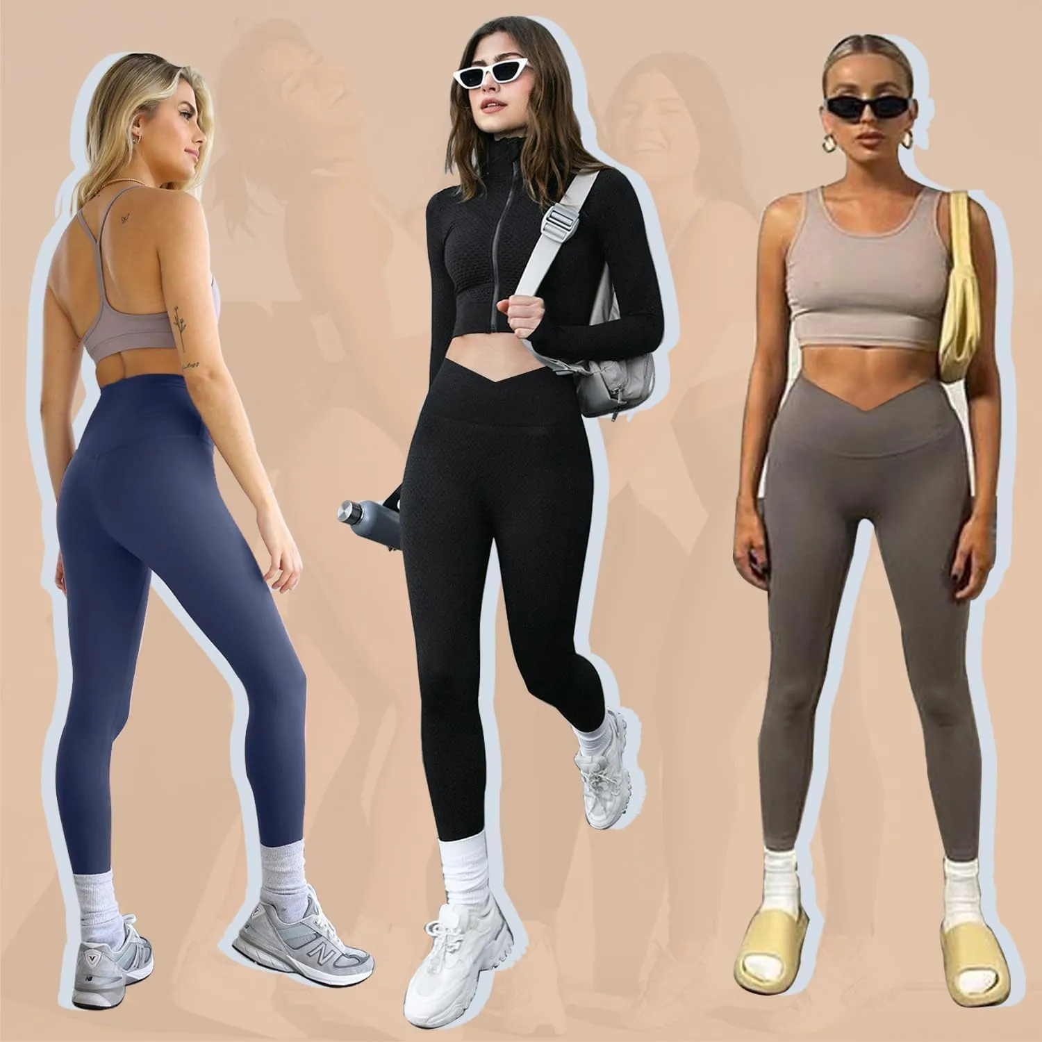 Leggings Femme Pantalon de Sport Jogging Yoga Fitness Gym Opaque - Fitnessterapy