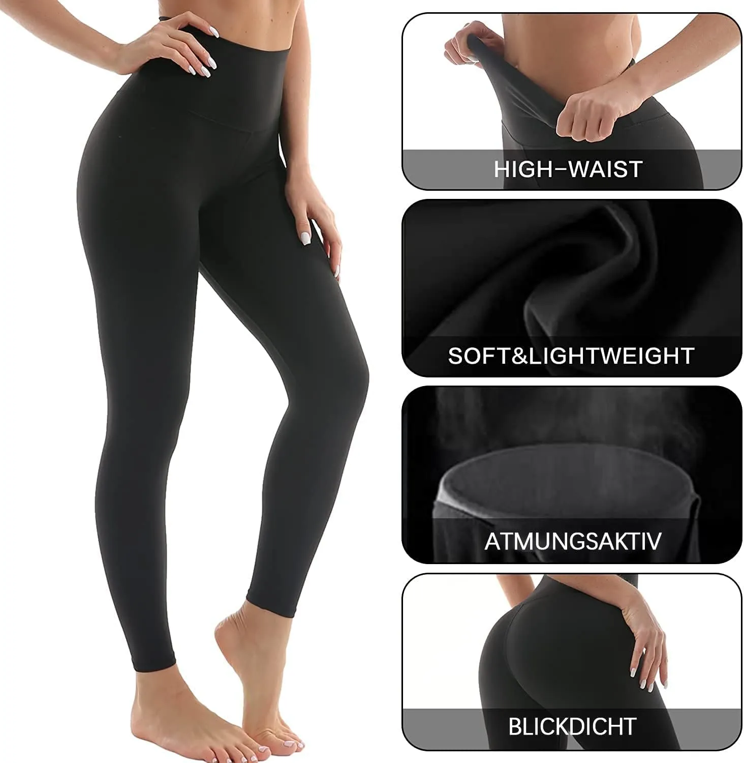 Leggings Femme Pantalon de Sport Jogging Yoga Fitness Gym Opaque - Fitnessterapy
