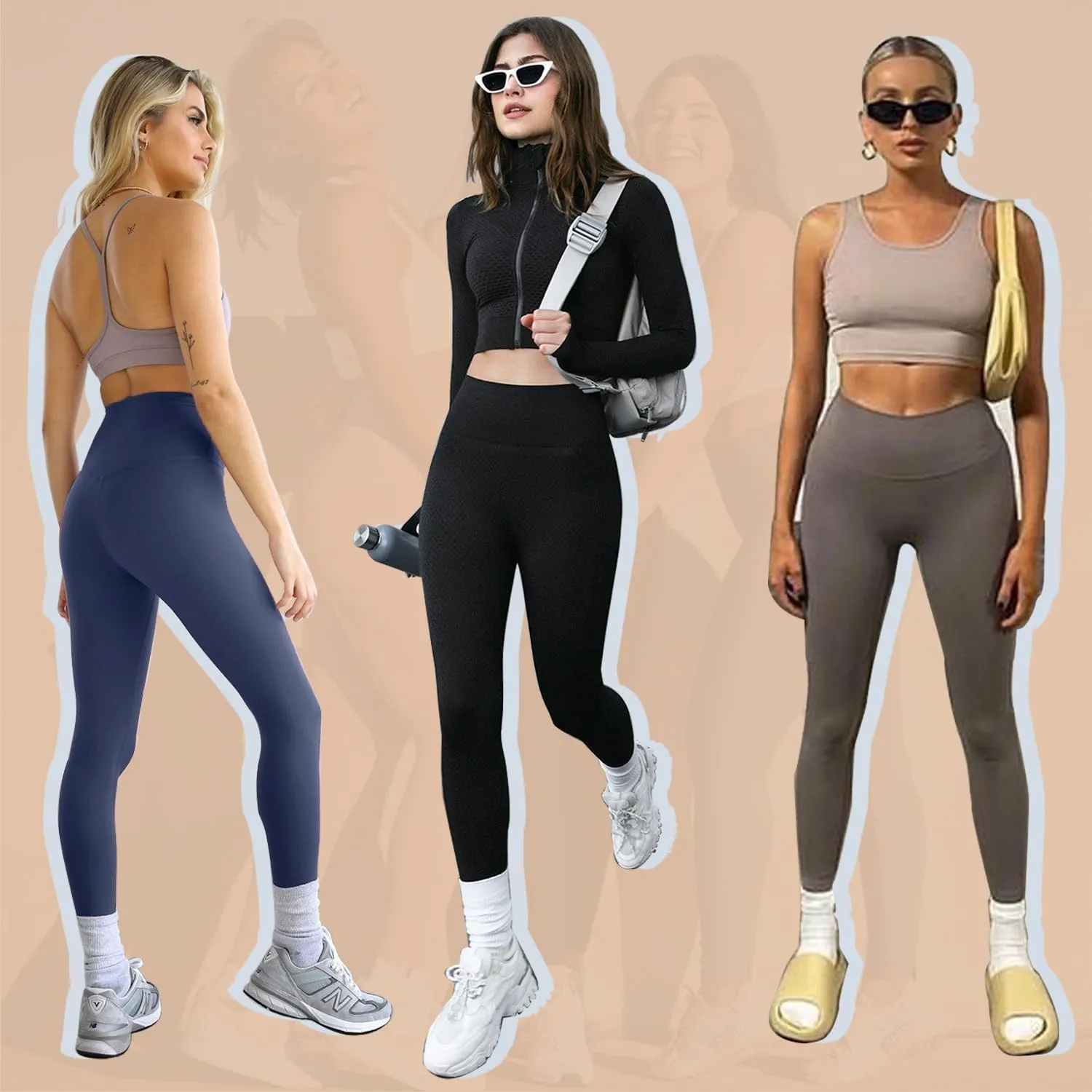 Leggings Femme Pantalon de Sport Jogging Yoga Fitness Gym Opaque - Fitnessterapy