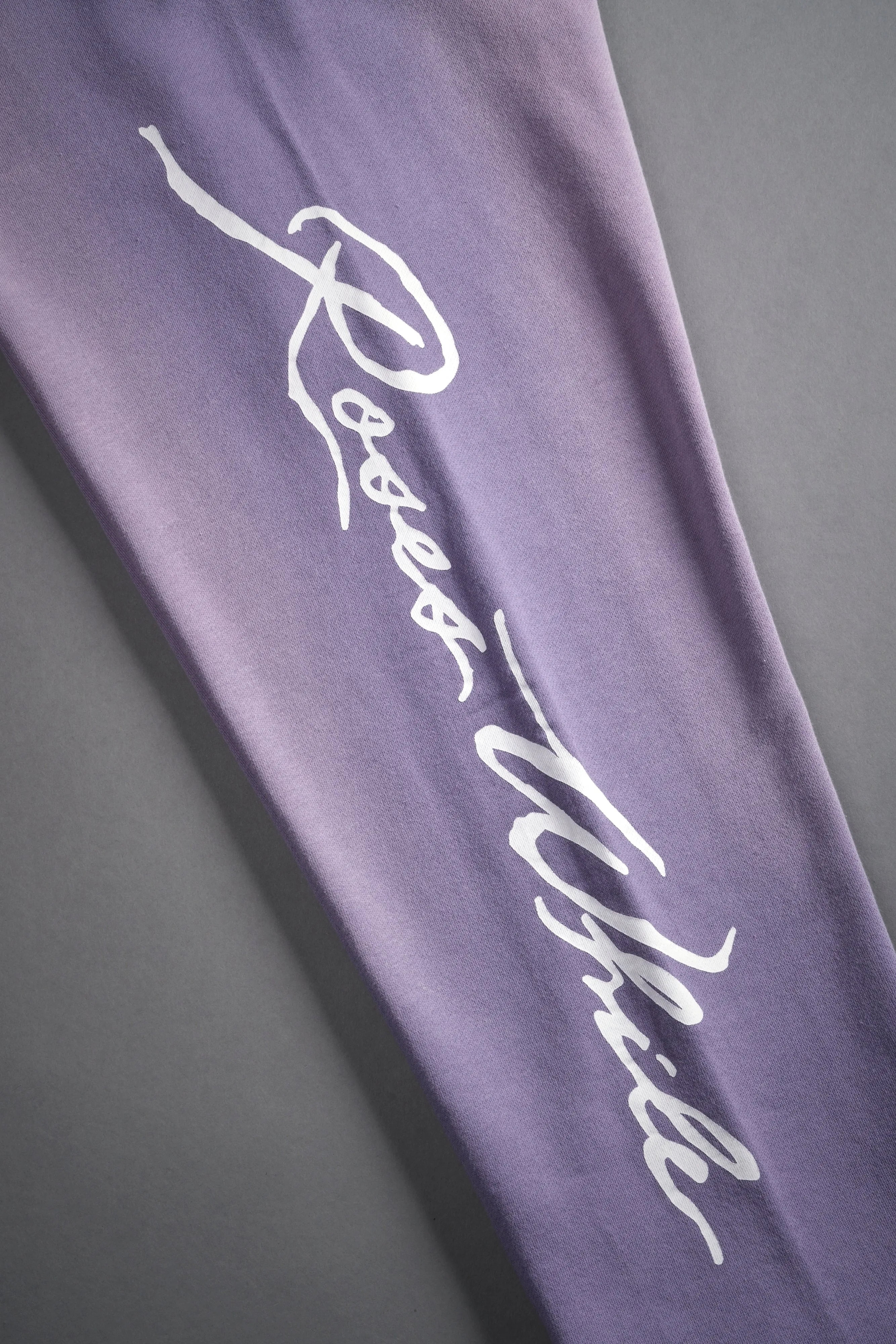 Roses While We're Here She Kumite Sweat Pants in Darc Orchid Sun Fade