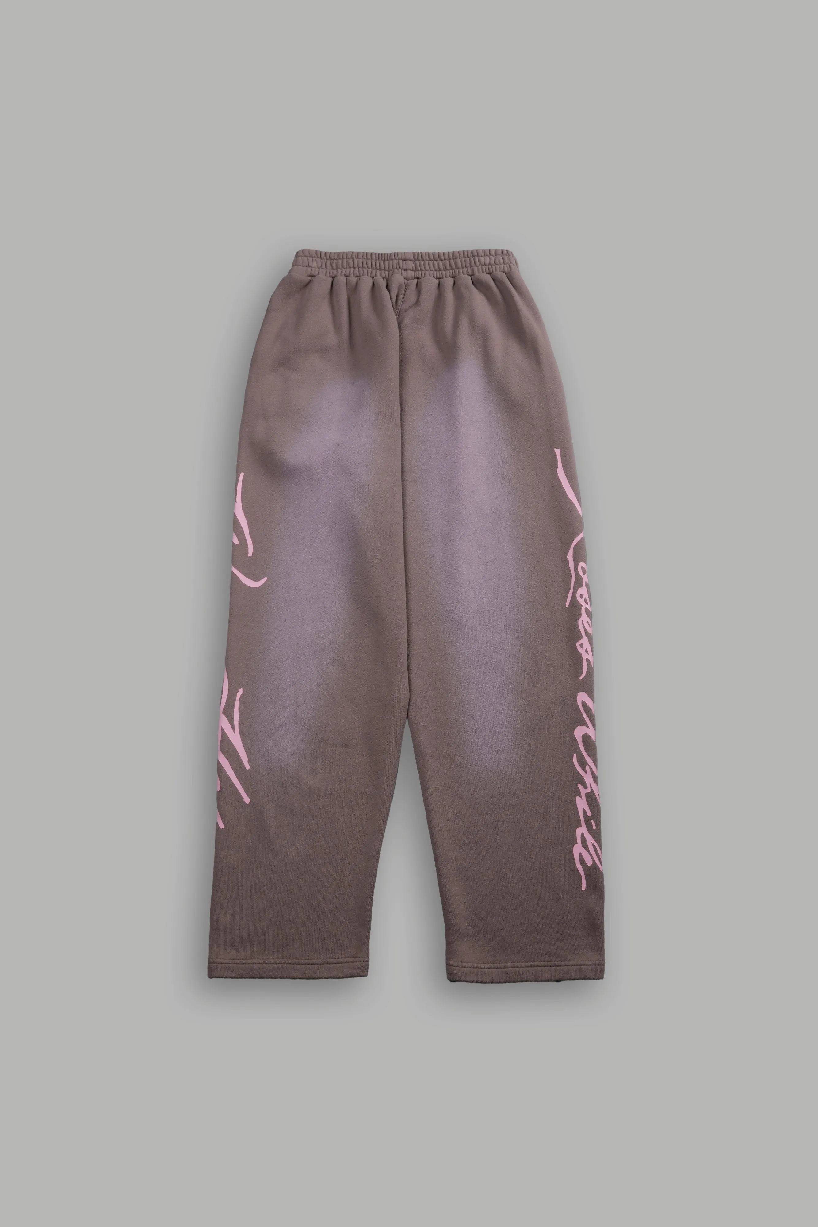 Roses While We're Here She Kumite Sweat Pants in Mojave Brown Sun Fade