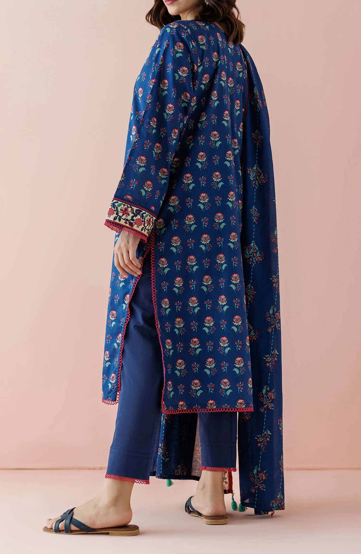 Stitched | 3 Piece | Premium Printed Lawn | OTL-24-154