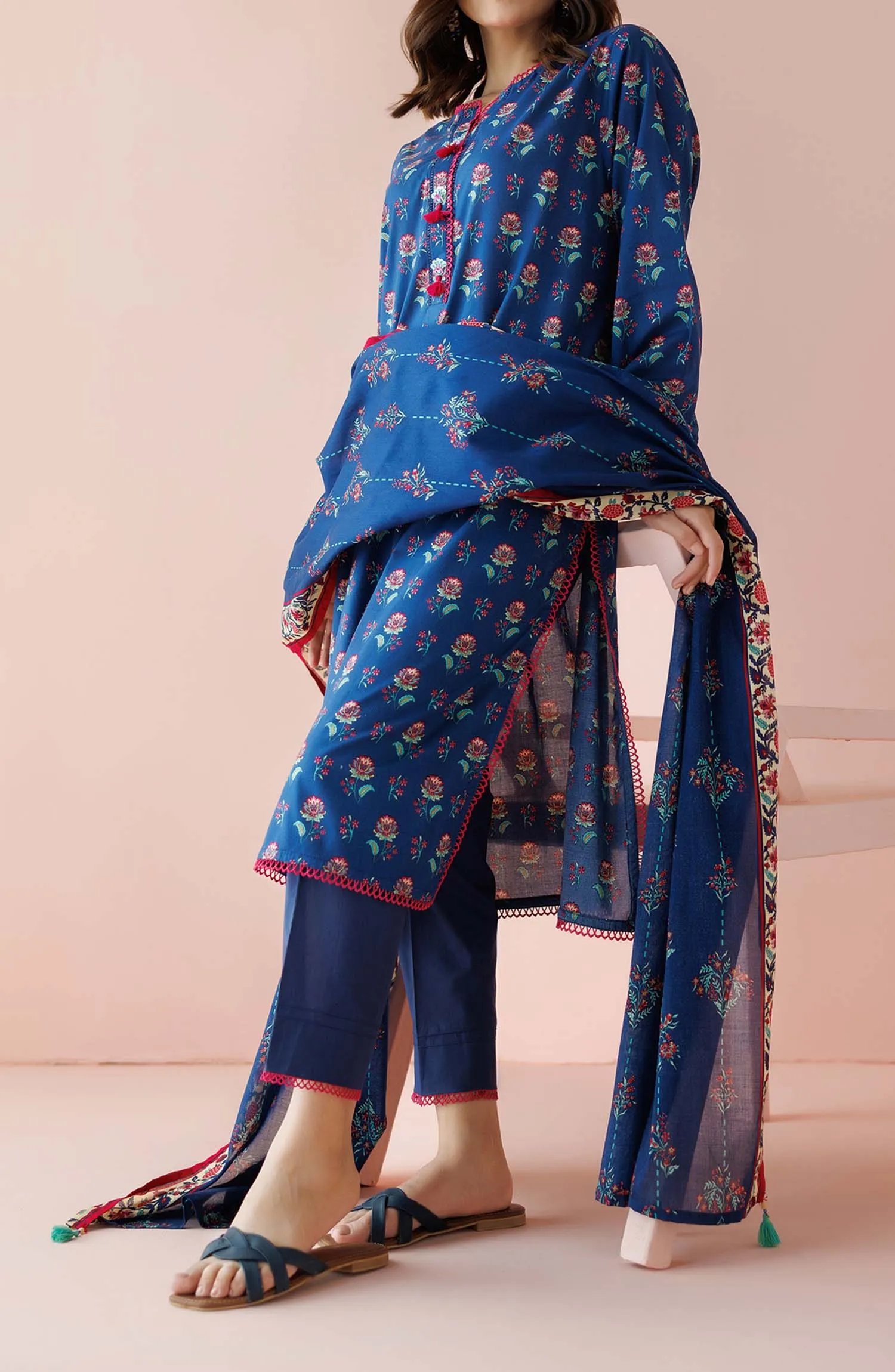 Stitched | 3 Piece | Premium Printed Lawn | OTL-24-154