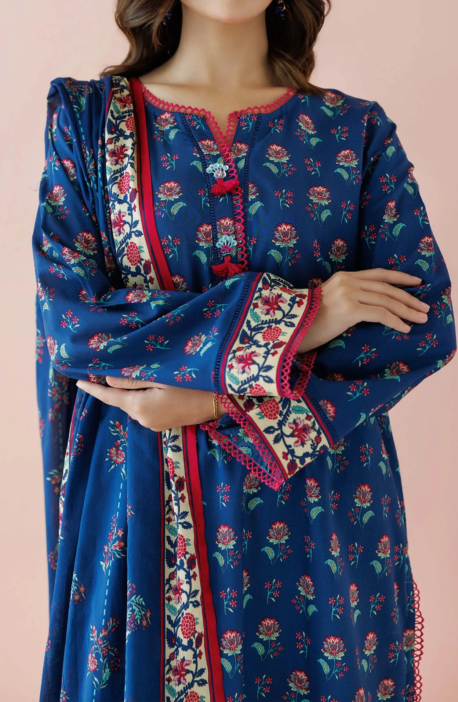 Stitched | 3 Piece | Premium Printed Lawn | OTL-24-154