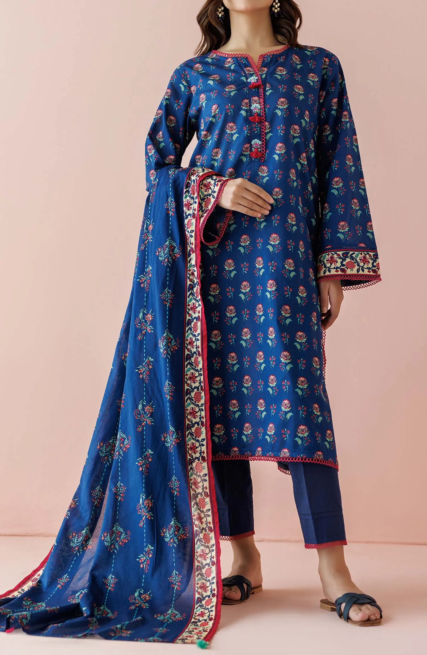 Stitched | 3 Piece | Premium Printed Lawn | OTL-24-154