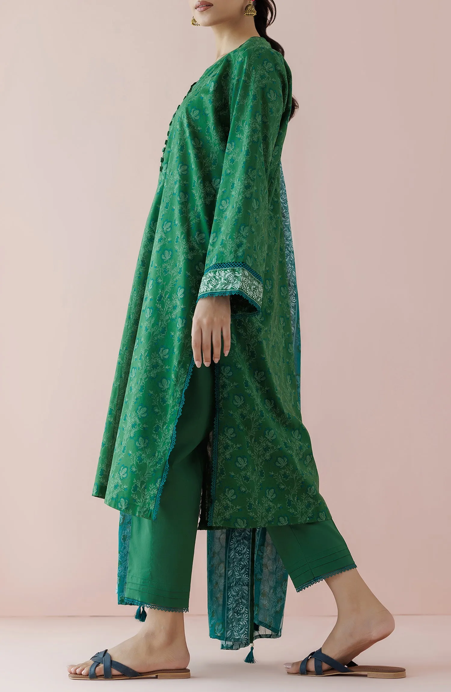 Stitched | 3 Piece | Printed Lawn | OTL-24-195