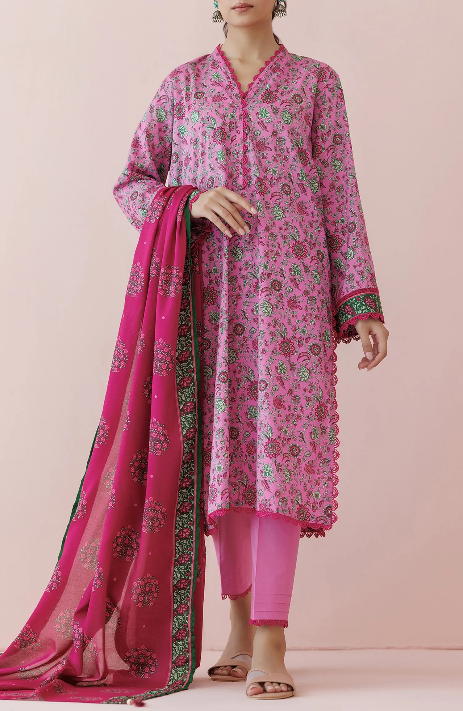 Stitched | 3 Piece | Printed Lawn | OTL-24-203