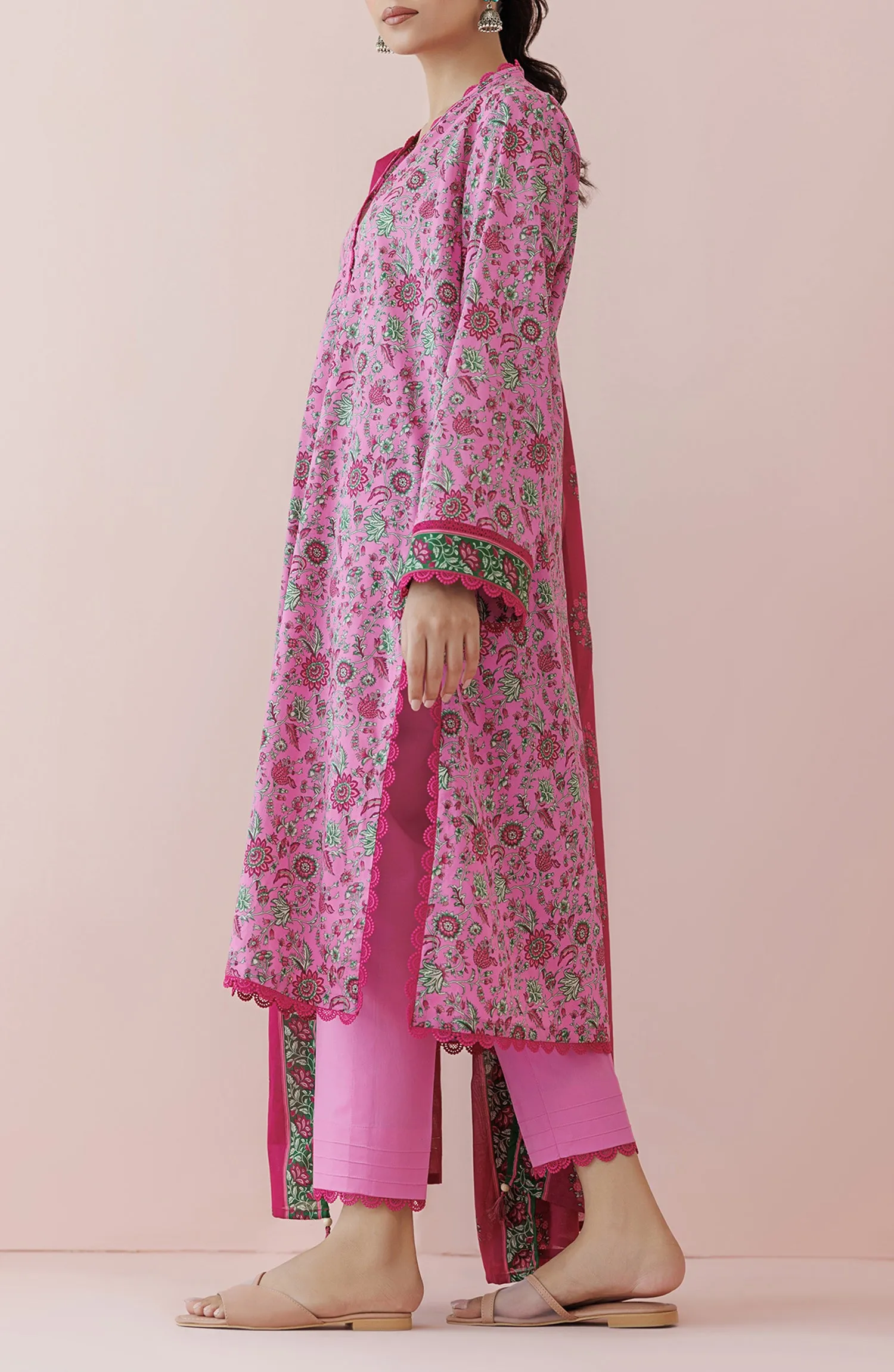 Stitched | 3 Piece | Printed Lawn | OTL-24-203
