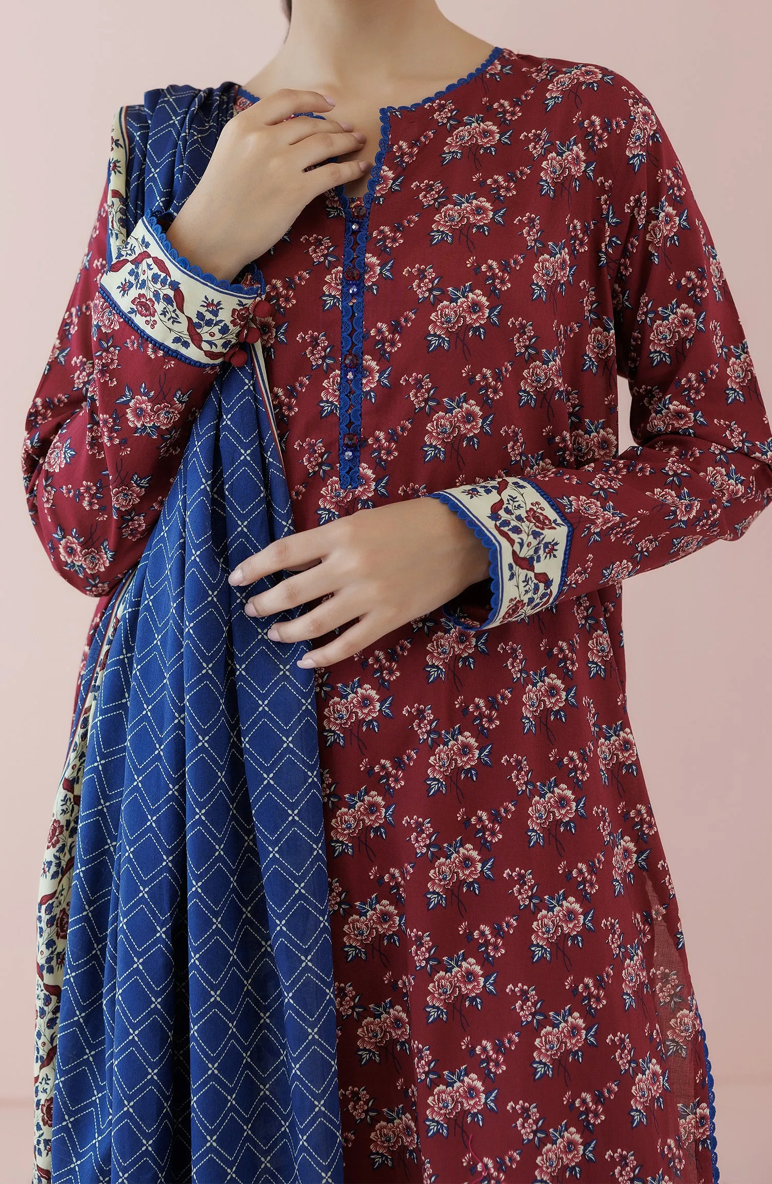 Stitched | 3 Piece | Printed Lawn | OTL-24-237