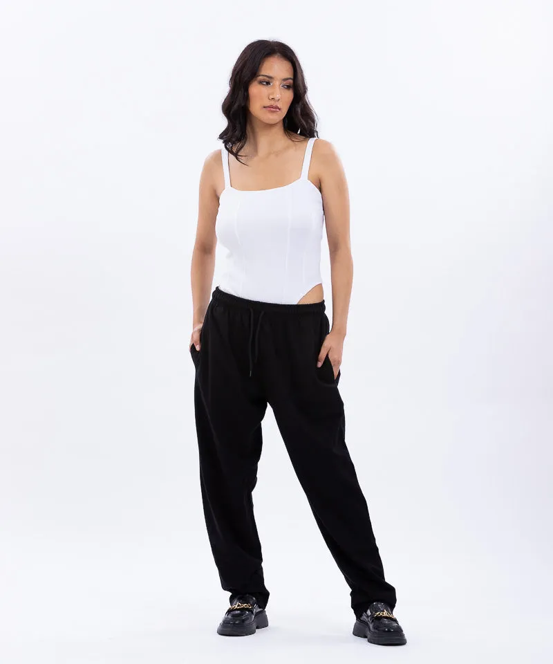 Straight fit Joggers -  Black