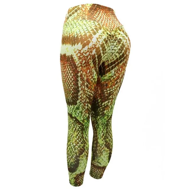 Yoga Pants Women Snaked Leggings