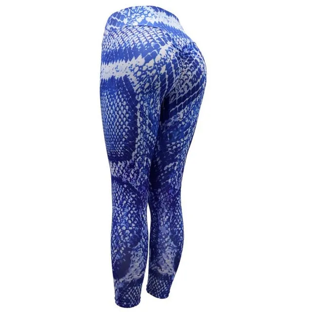 Yoga Pants Women Snaked Leggings