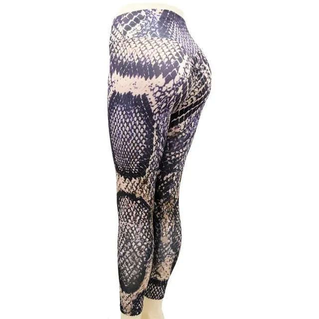 Yoga Pants Women Snaked Leggings