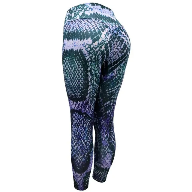 Yoga Pants Women Snaked Leggings